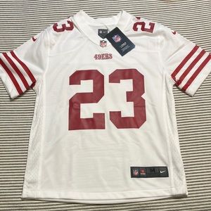 Nike Christian Mccaffrey San Francisco 49ers jersey youth medium. NWT